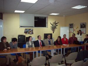 Parte de la directiva de Cruz Roja en Béjar