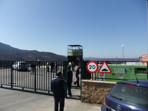 Planta de trasferencia en Béjar horas momentos después del suceso