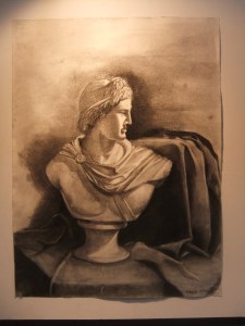 DSCF3981 Miguel Hinojal Moya nos sorprende con un busto a carboncillo