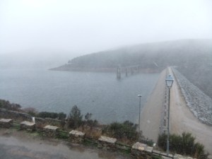Presa de Navamuño en la tarde de sábado