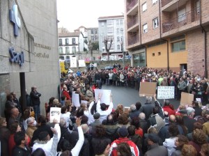 Concentración en la puerta del Hospital de Béjar