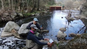 Durante los análisis de aguas realizados por los voluntarios