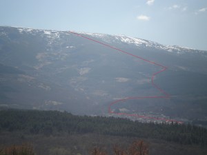 Recorrido "Kilómetro Vertical" de candelario