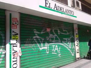 Oficina cerrada del Adelanto en Salmanaca
