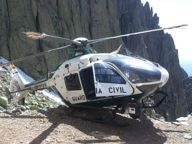 Helicóptero accidentado. Foto extraída del facebook de "100% CON NUESTRAS FUERZAS".