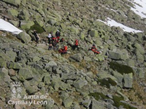 Durante el rescate en Gredos