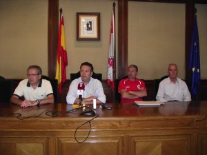Durante la rueda de prensa en el Ayto. de Béjar
