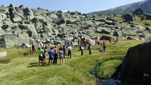 El Hoya Moros mientras se reagrupaban todos los asistentes