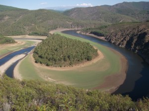 Meandro del río Alagón, en el Parque Natural de las Batuecas