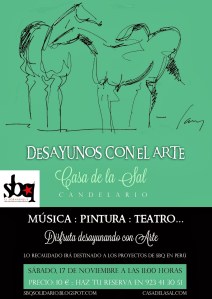 Cartel desayuno solidario