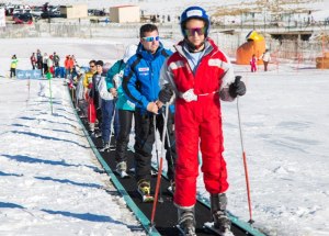 Esquiadores en la Covatilla el pasado puente