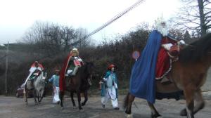 Los Reyes Magos entrando en Candelario