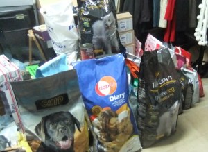 Alimentos recogidos por Gaia en los comercios