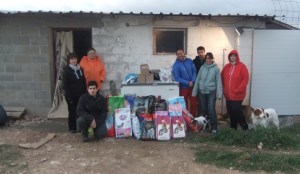 Foto en la entrega de alimentos