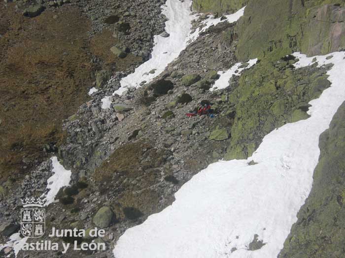 Imagen durante la operación de rescate