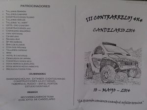 Cartel provisional de la prueba