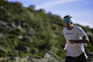 Roberto Martín durante una de sus carreras disputadas