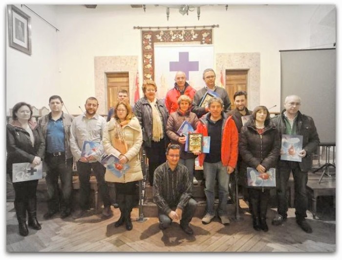 Foto de familia de los homenajeados