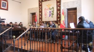 Durante el pleno de Candelario del día 30 de marzo