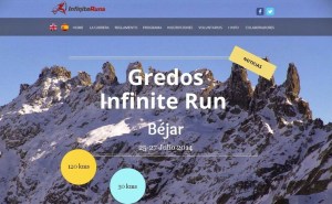 Pantallazo de la web oficial de la carrera