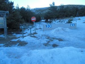 Acceso cortado a El Travieso