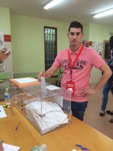 Rodero votando el pasado 24M