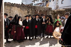 Durante los actos de celebración de La Boda Típica.  Fuente: Candelario.es