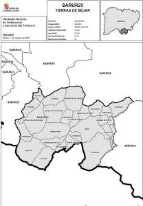 Mapa de la nueva ordenación del territorio propuesta por la Junta. (Pincha para ampliar). 