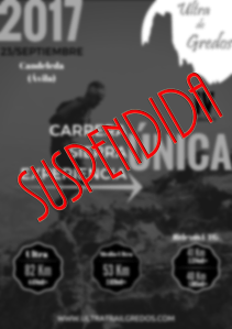 Ultra de Gredos 2017 suspendida