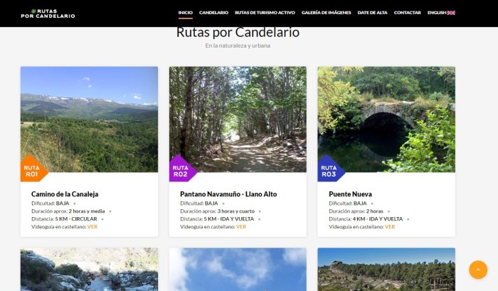 web candelairo turismo